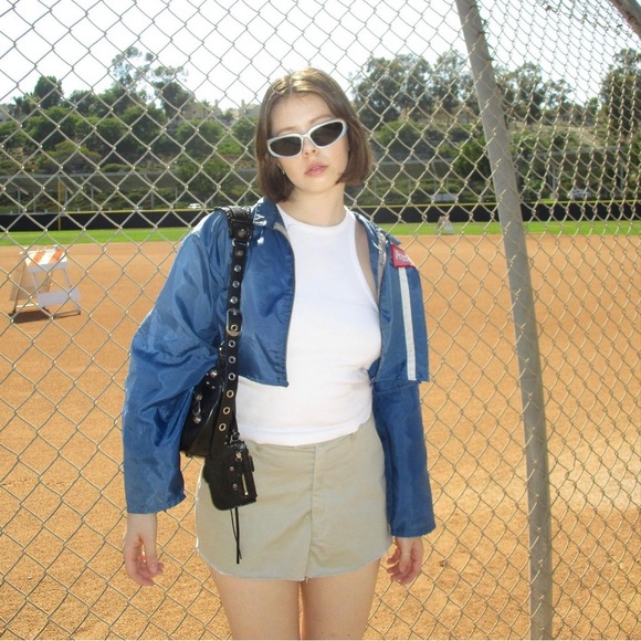 Miu Miu Inspired Mini Khaki Skirt - Picture 1 of 4